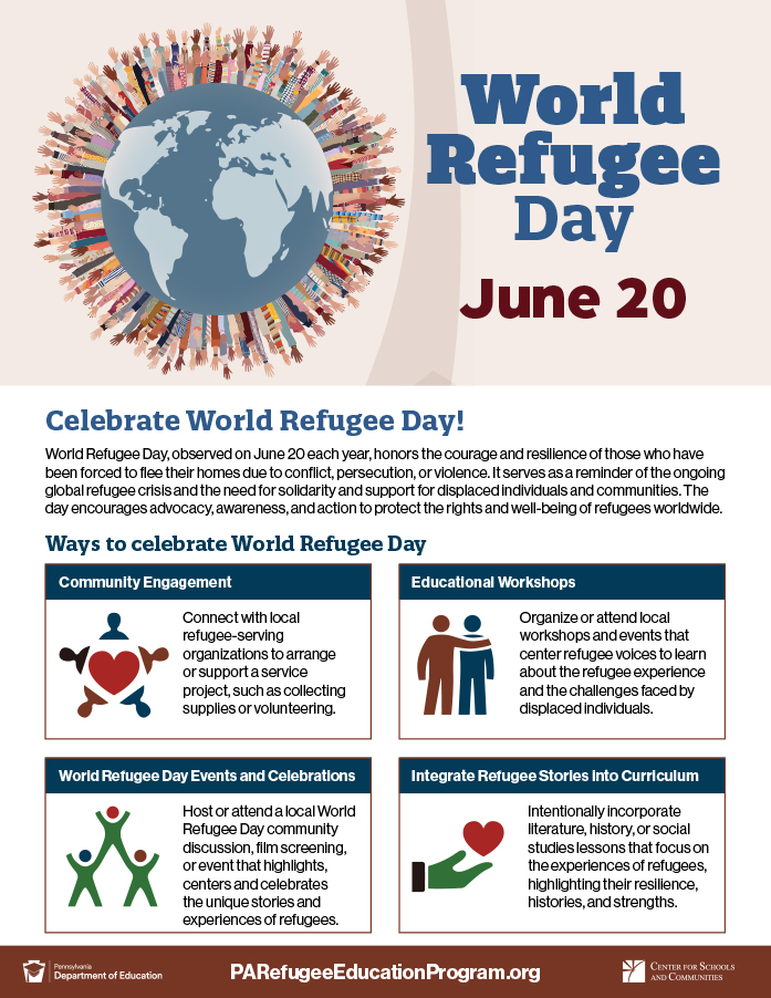 screenshot World Refugee Day flyer